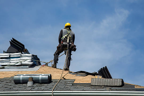 Professional Roofing technician working in Croton, OH